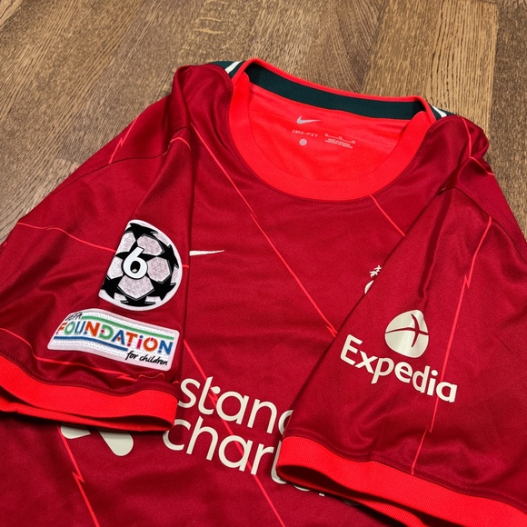 Nike Liverpool FC Roberto Firmino 2021 2022 Red Home Soccer Jersey Mens XL - Picture 6 of 11